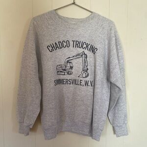 vintage heather grey sweatshirt
